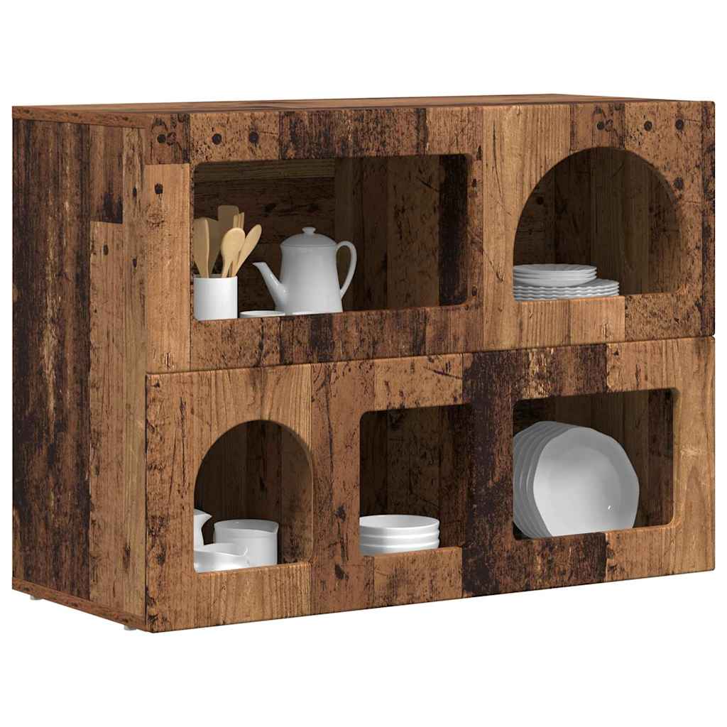 Sideboard ELST Altholz 80,5 x 35 x 59 cm Holzwerkstoff