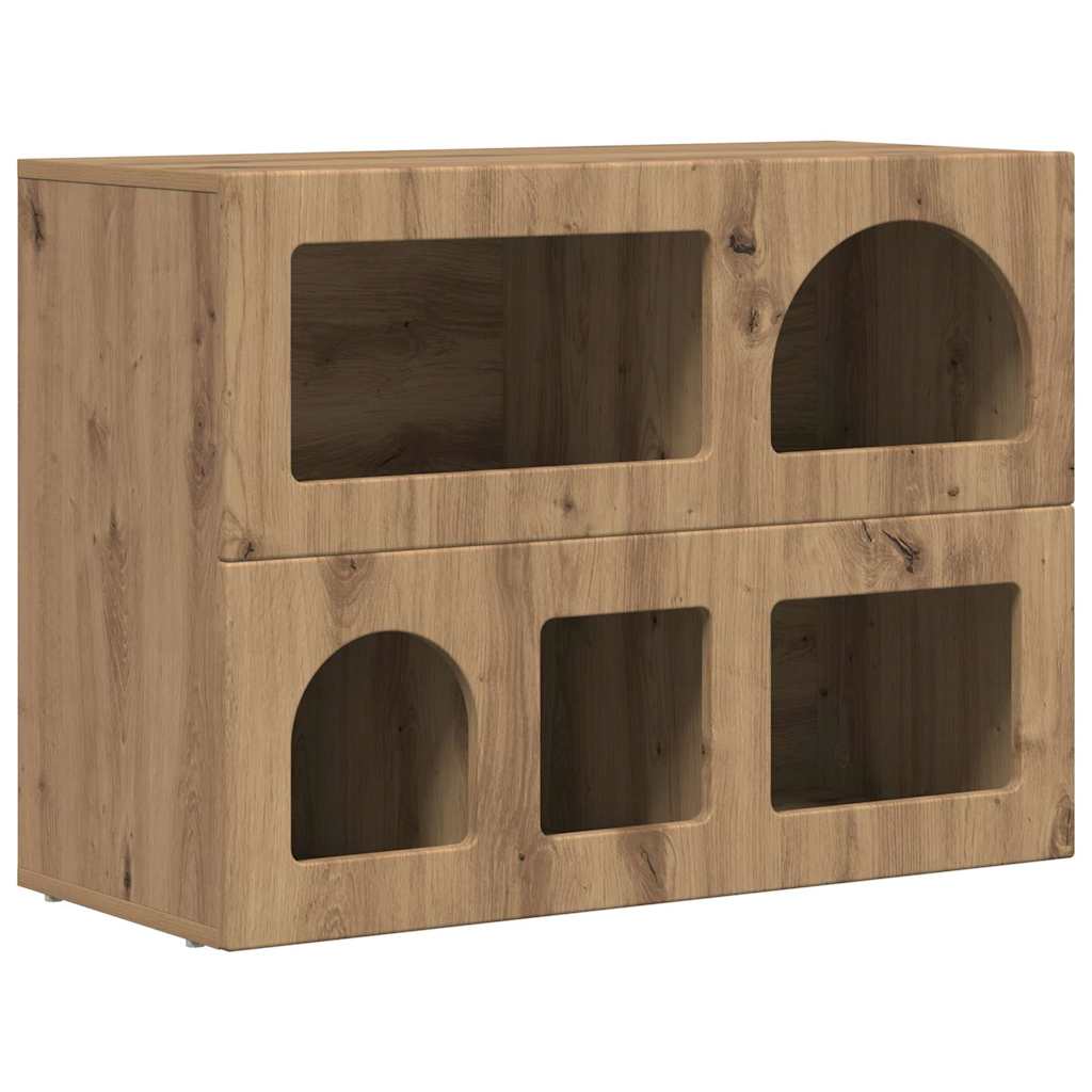 Sideboard ELST Artisan-Eiche 80,5 x 35 x 59 cm Holzwerkstoff