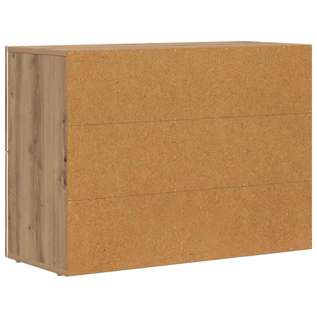 Sideboard ELST Artisan-Eiche 80,5 x 35 x 59 cm Holzwerkstoff