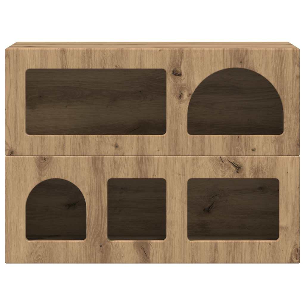 Sideboard ELST Artisan-Eiche 80,5 x 35 x 59 cm Holzwerkstoff