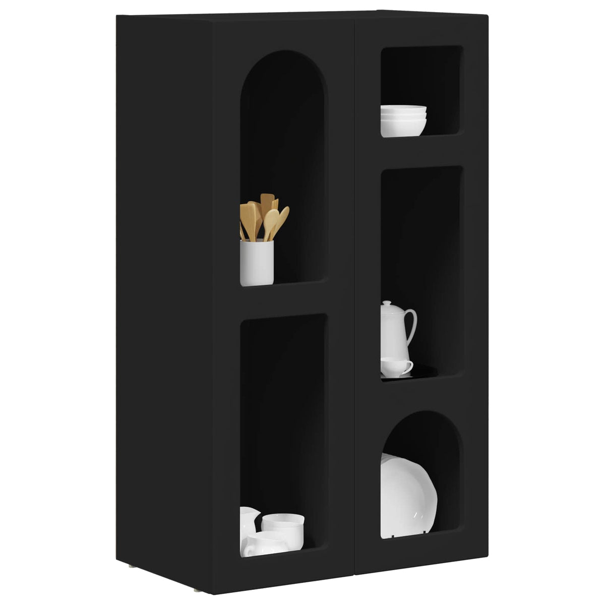 Sideboard ELST Schwarz 59 x 35 x 100,5 cm Holzwerkstoff