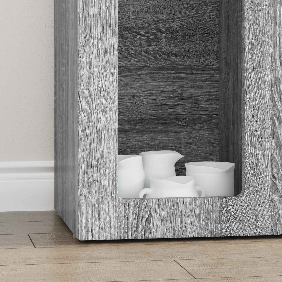 Sideboard ELST Graues Sonoma 59 x 35 x 100,5 cm Holzwerkstoff