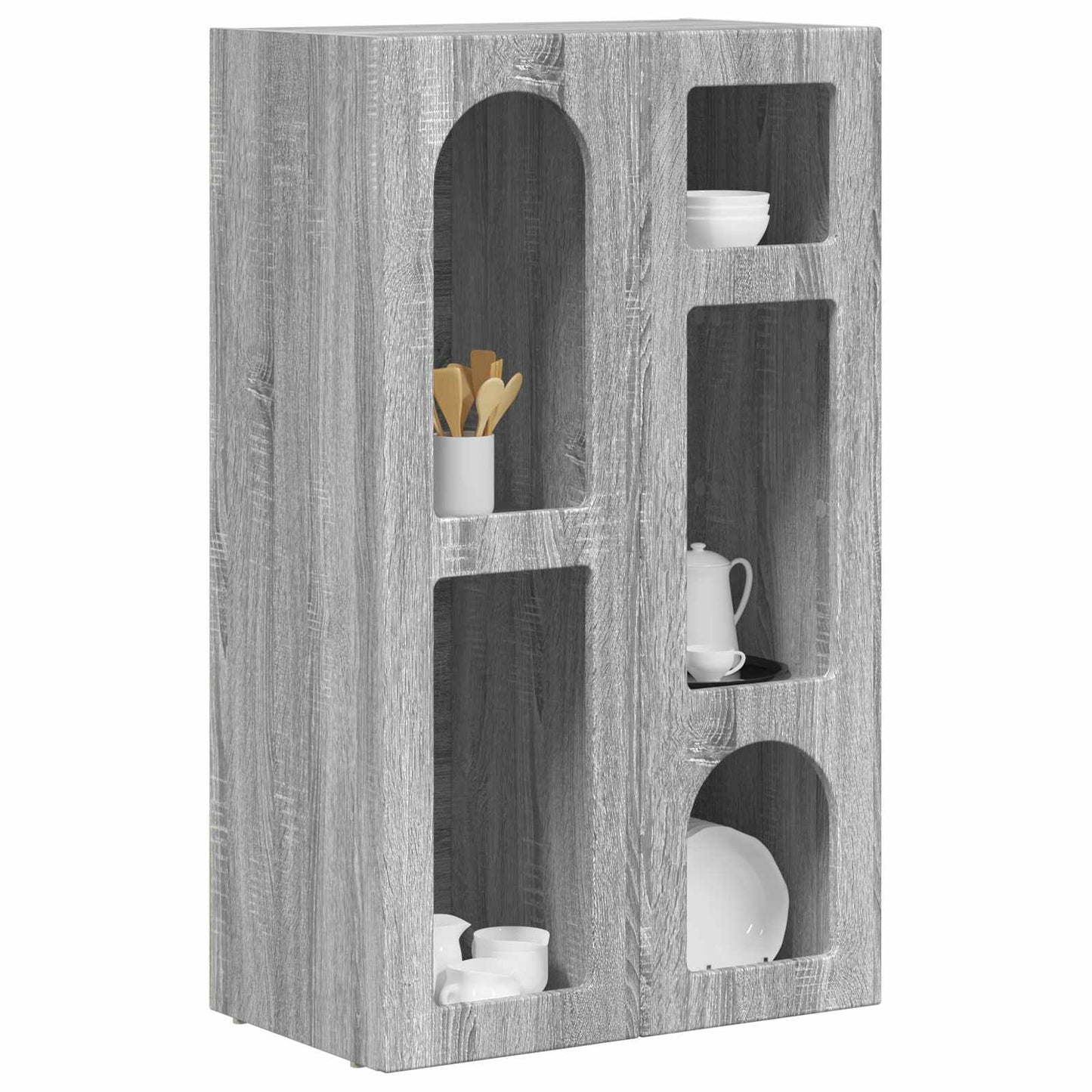 Sideboard ELST Graues Sonoma 59 x 35 x 100,5 cm Holzwerkstoff