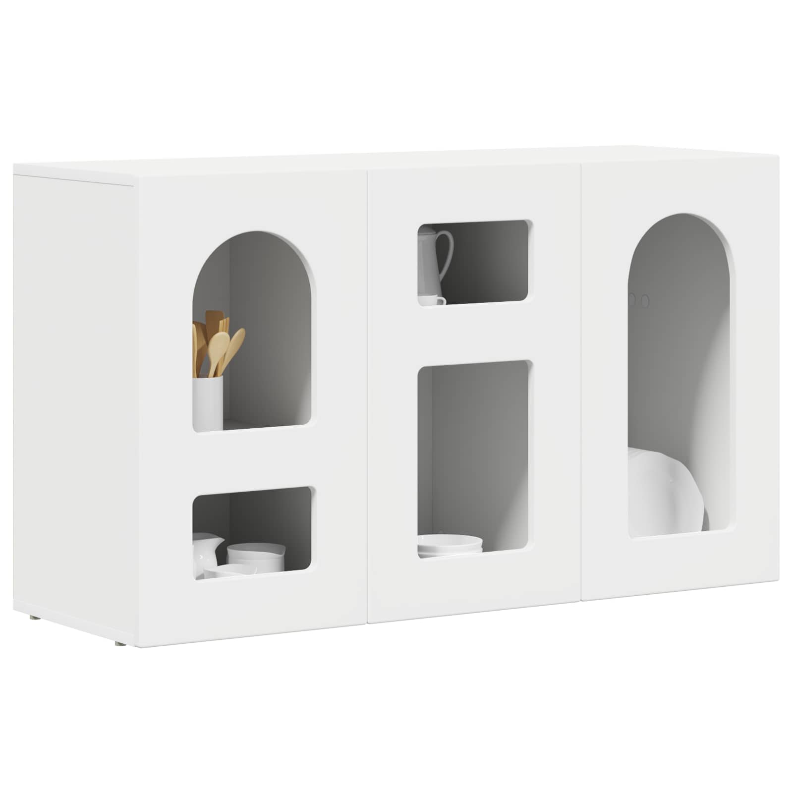Sideboard ELST Weiß 100 x 35 x 59 cm Holzwerkstoff
