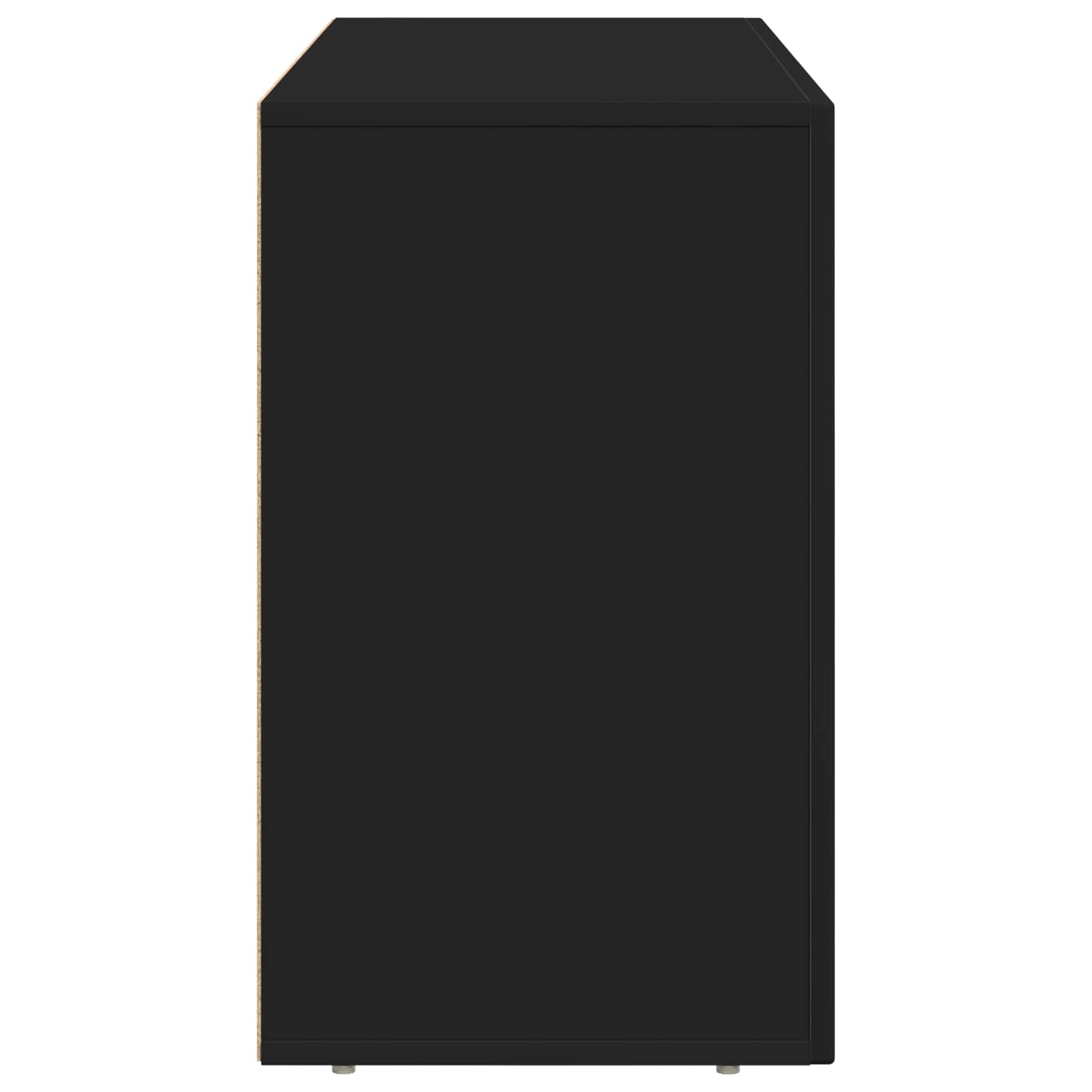 Sideboard ELST Schwarz 100 x 35 x 59 cm Holzwerkstoff