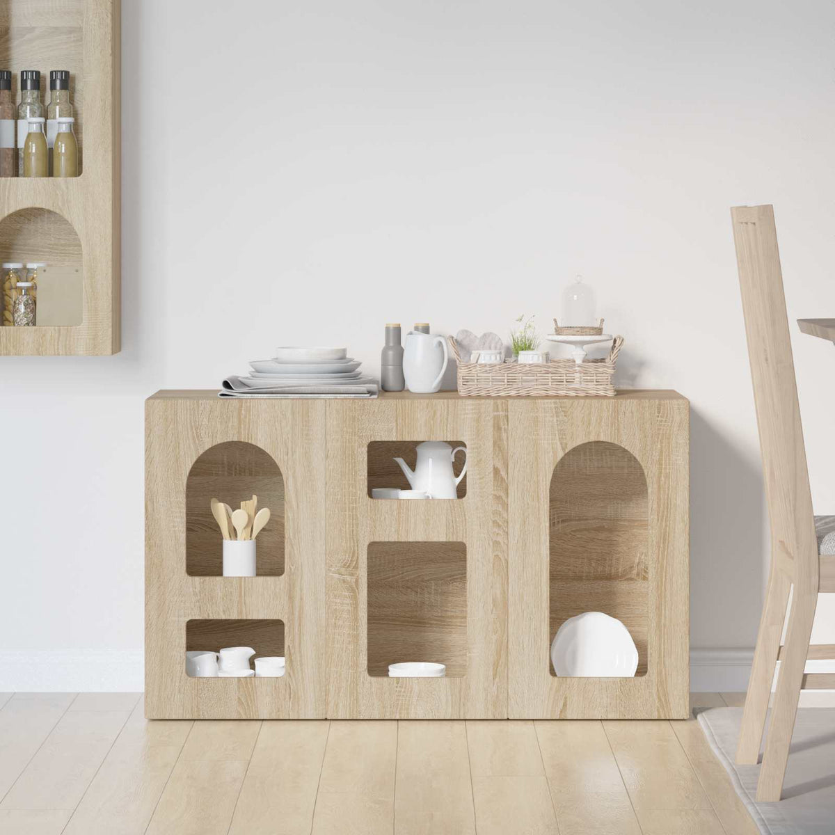 Sideboard ELST Sonoma-Eiche 100 x 35 x 59 cm Holzwerkstoff