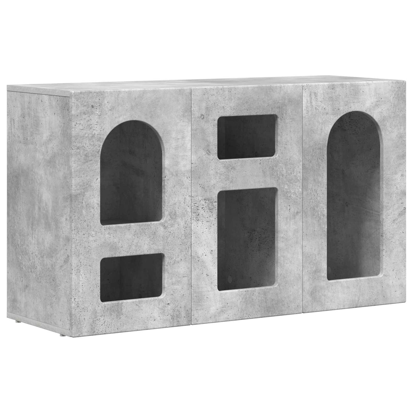 Sideboard ELST Beton Grau 100 x 35 x 59 cm Holzwerkstoff