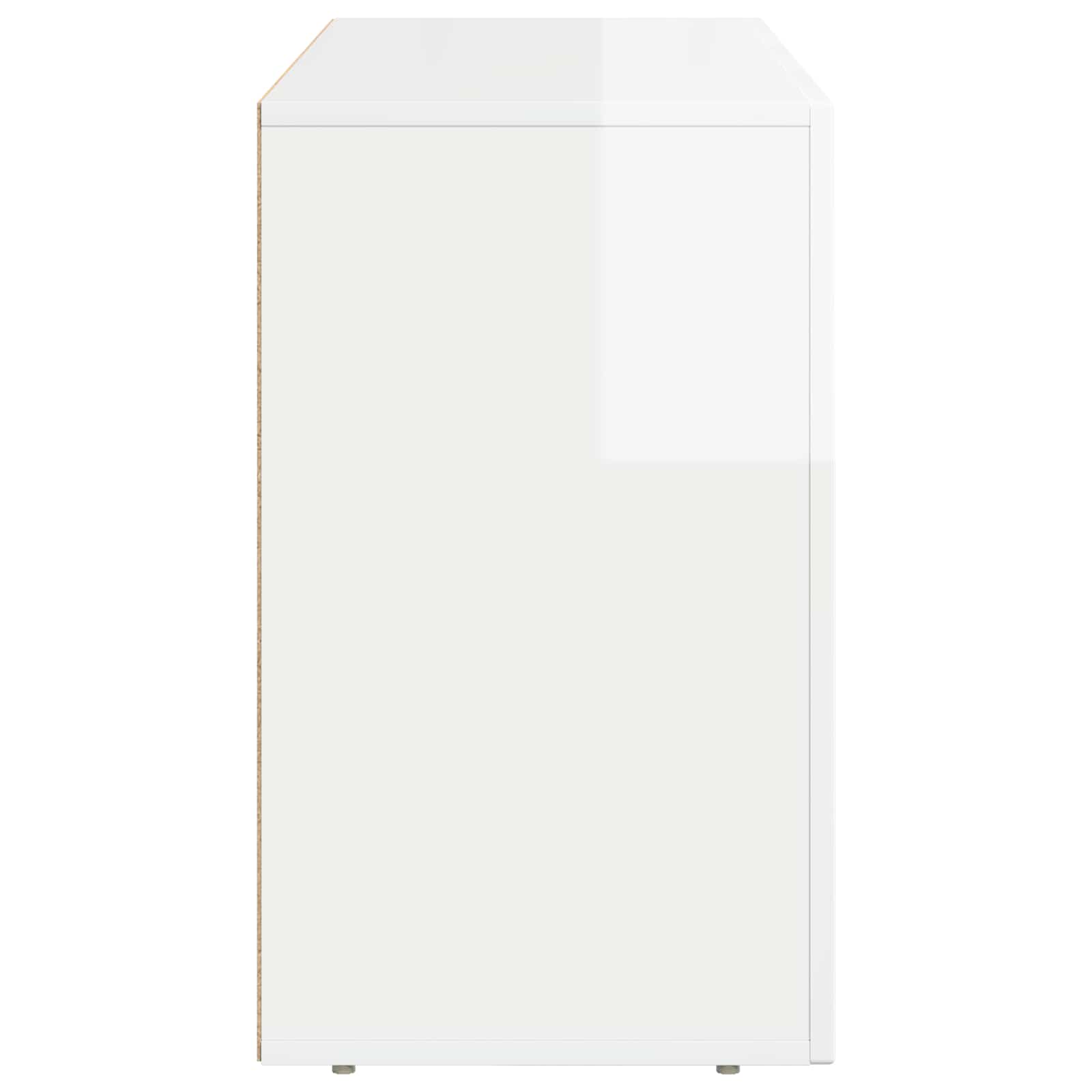 Sideboard ELST Hochglanz Weiß 100 x 35 x 59 cm Holzwerkstoff