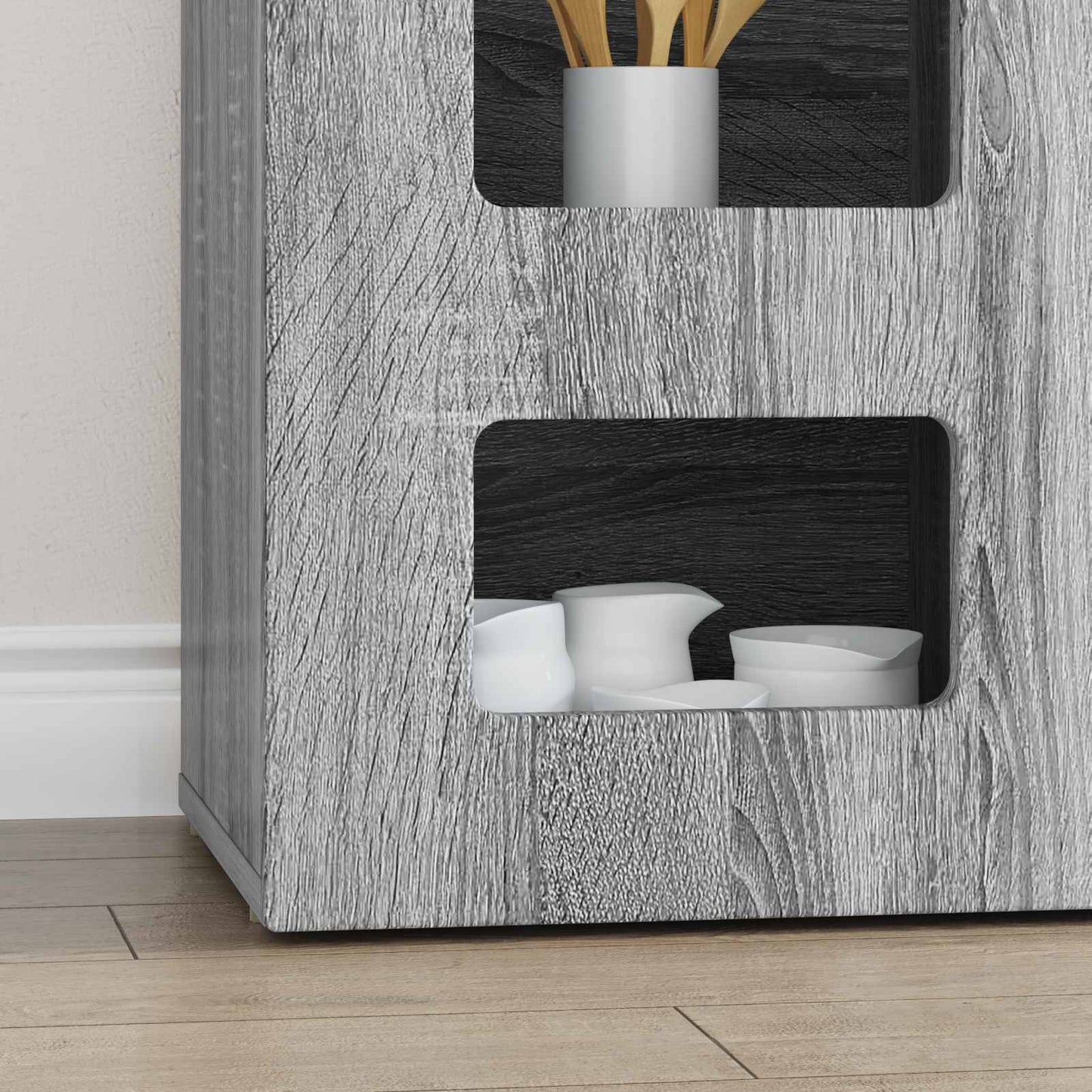 Sideboard ELST Graues Sonoma 100 x 35 x 59 cm Holzwerkstoff