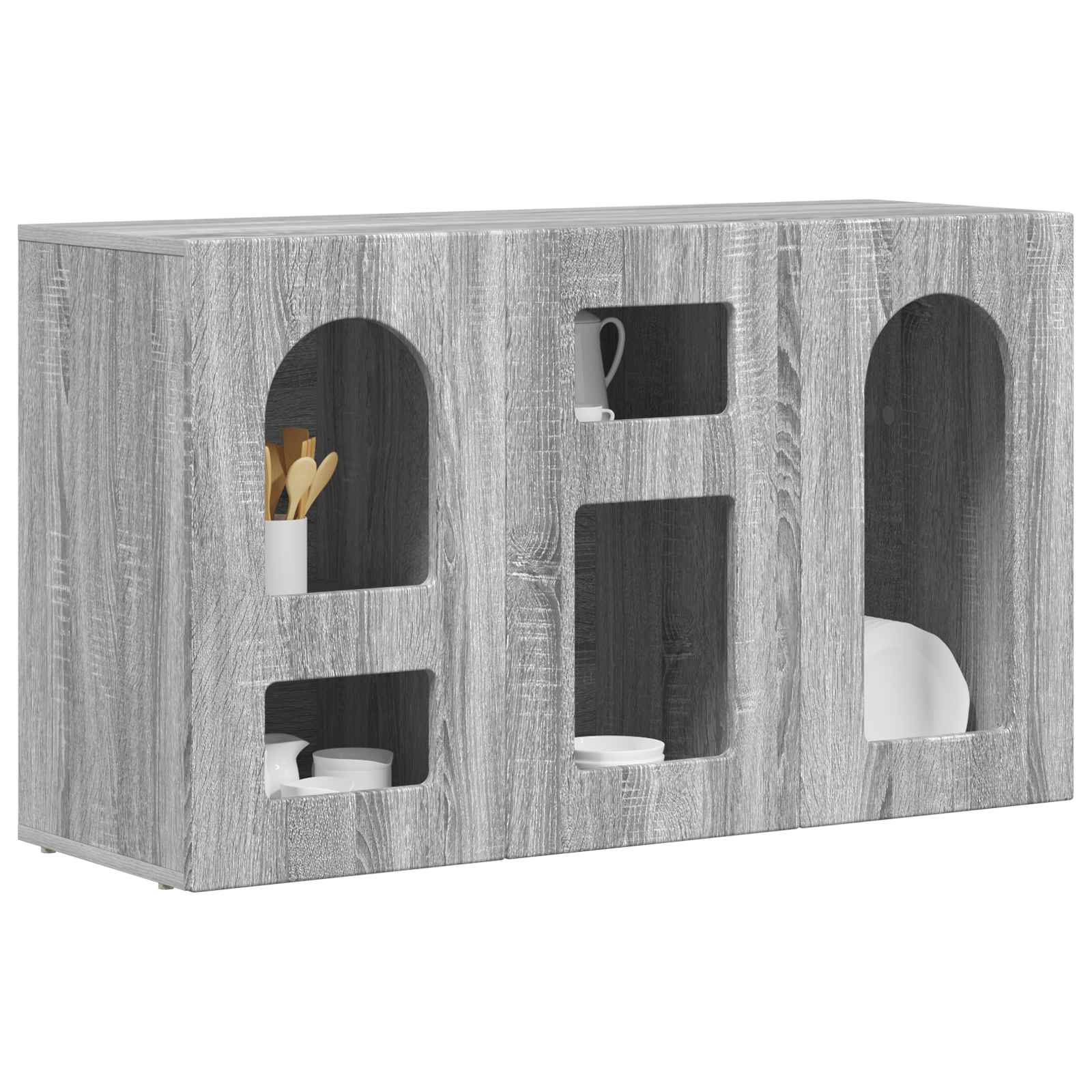 Sideboard ELST Graues Sonoma 100 x 35 x 59 cm Holzwerkstoff