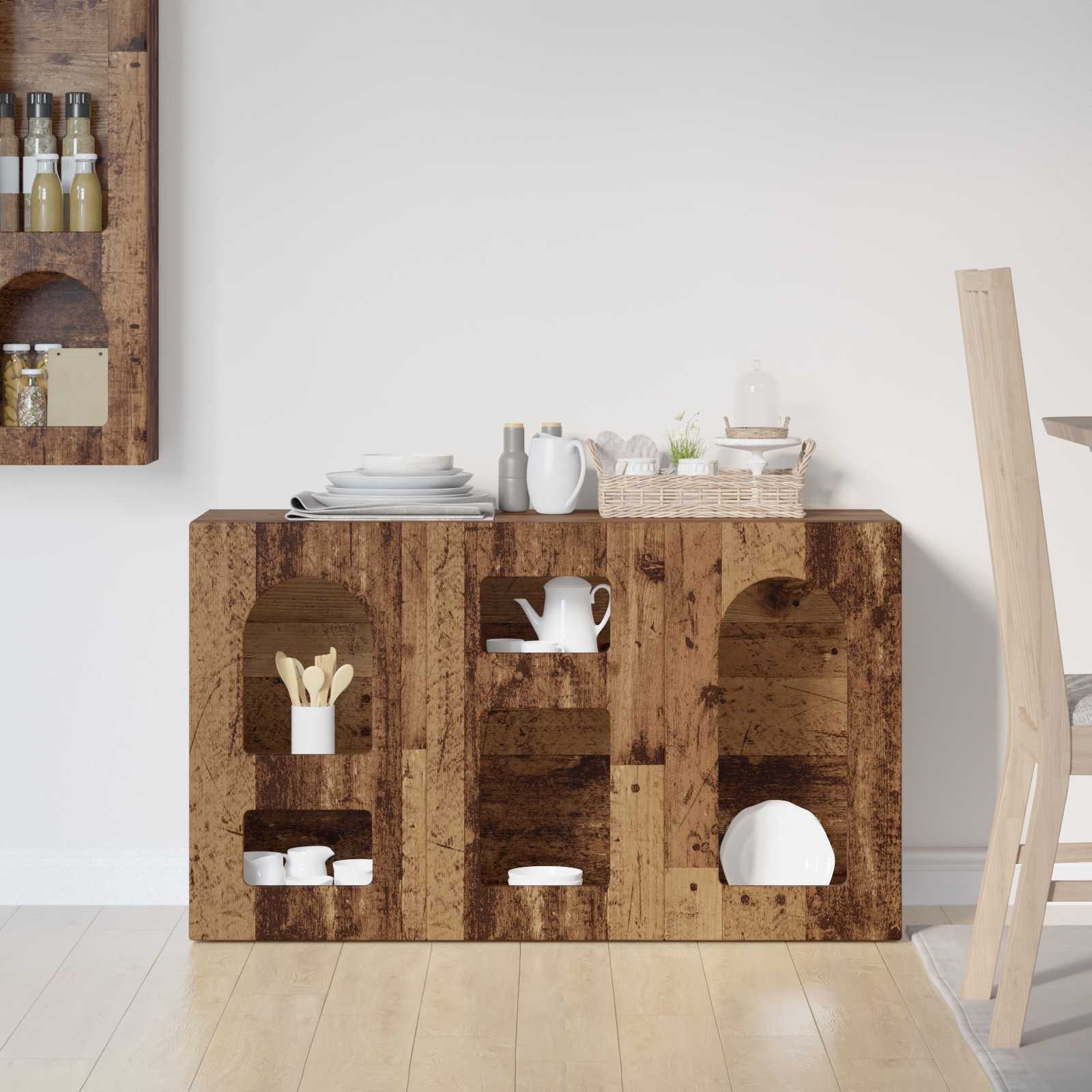 Sideboard ELST Altholz 100 x 35 x 59 cm Holzwerkstoff