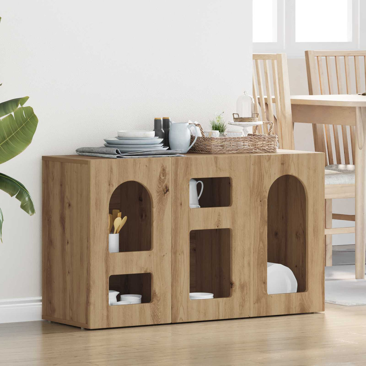 Sideboard ELST Artisan-Eiche 100 x 35 x 59 cm Holzwerkstoff