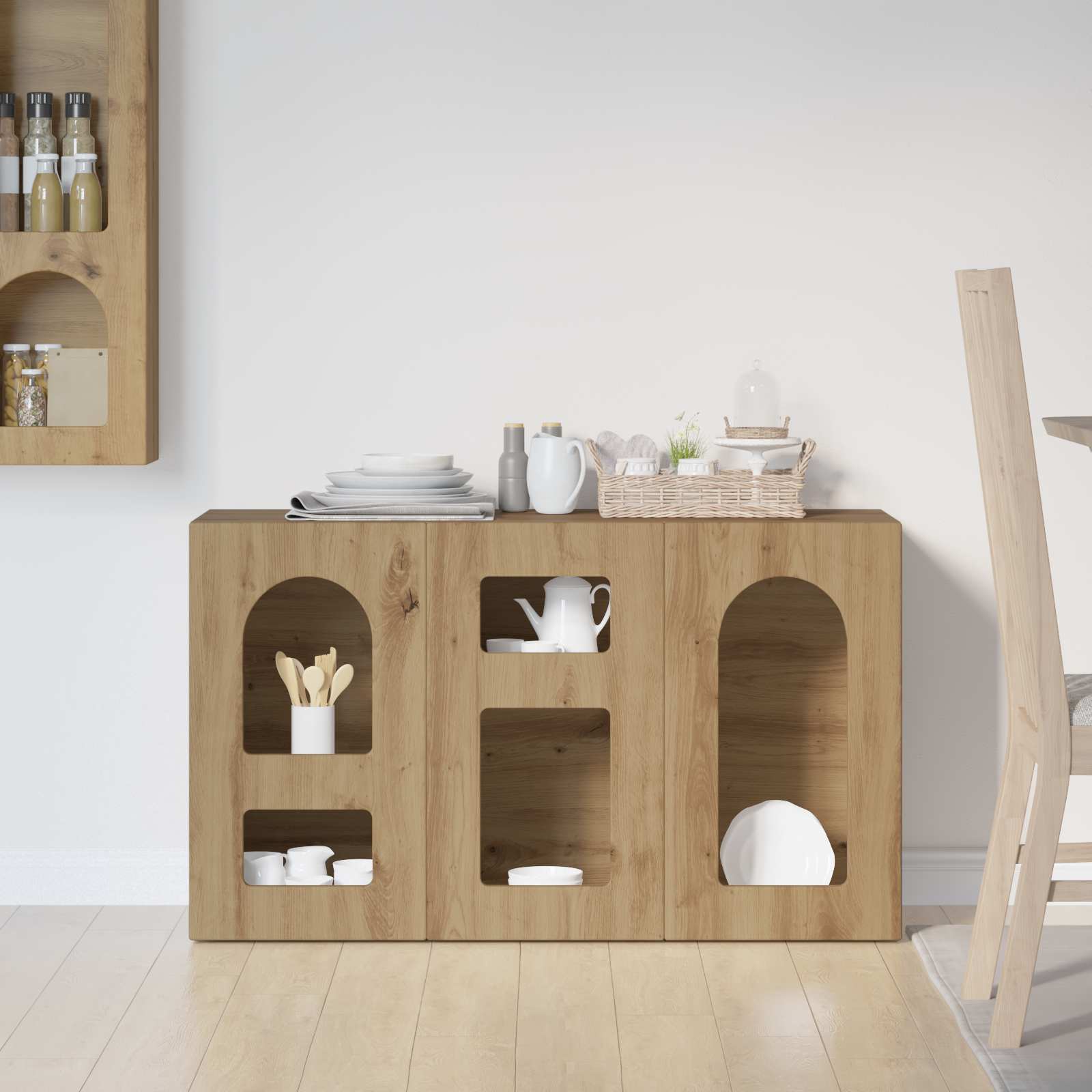 Sideboard ELST Artisan-Eiche 100 x 35 x 59 cm Holzwerkstoff