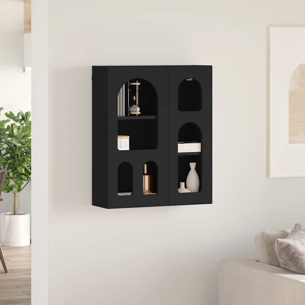 Hängeschrank ELST Schwarz 59 x 20 x 71,5 cm Holzwerkstoff