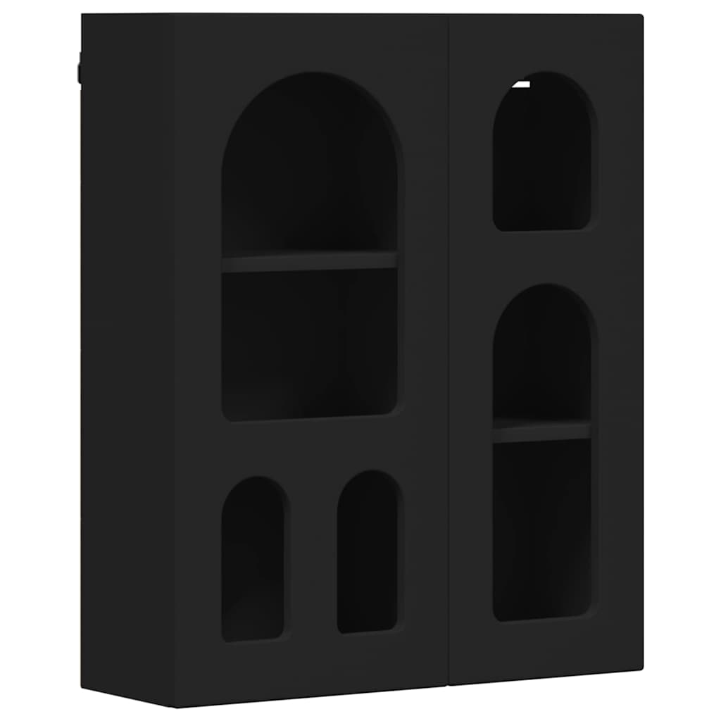 Hängeschrank ELST Schwarz 59 x 20 x 71,5 cm Holzwerkstoff