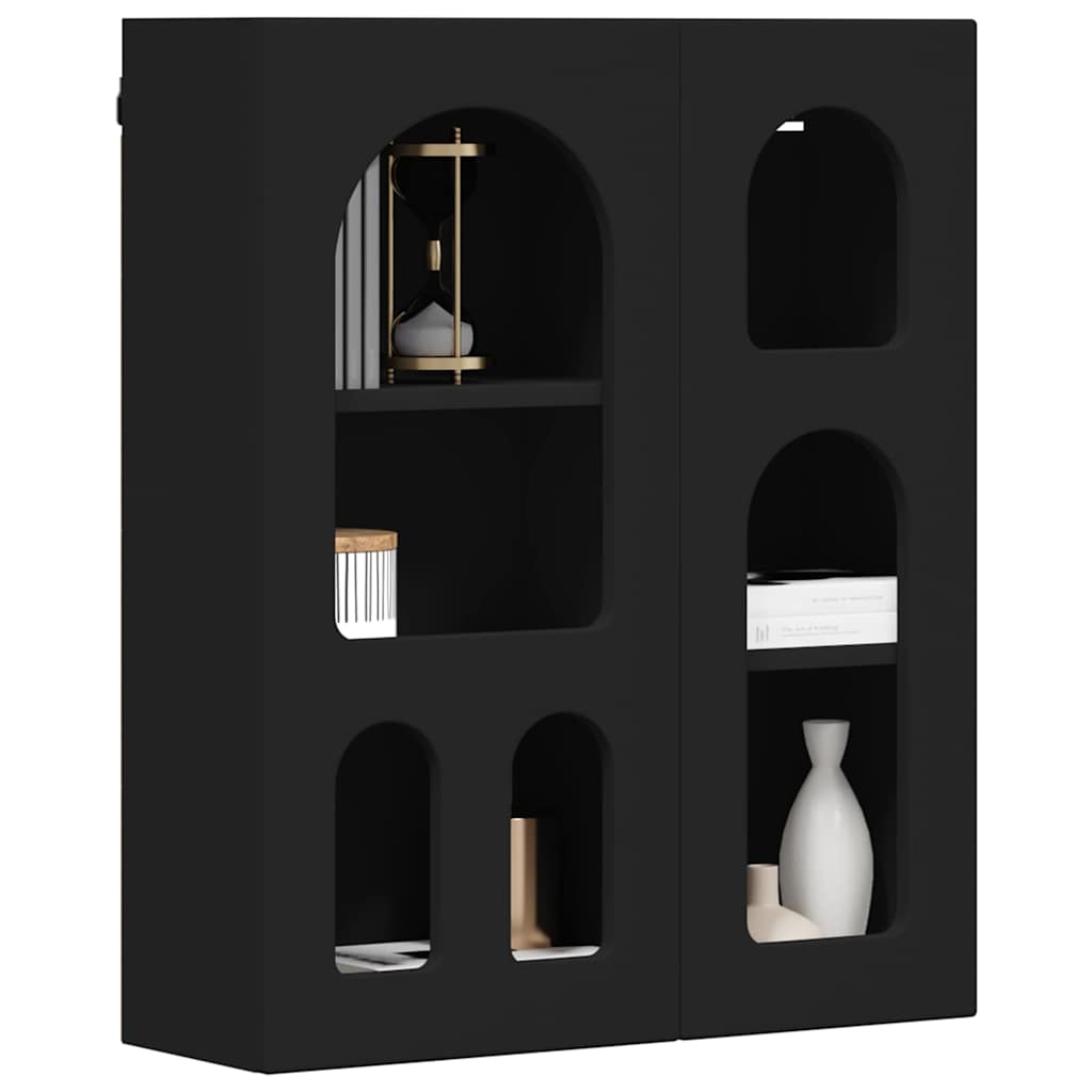 Hängeschrank ELST Schwarz 59 x 20 x 71,5 cm Holzwerkstoff