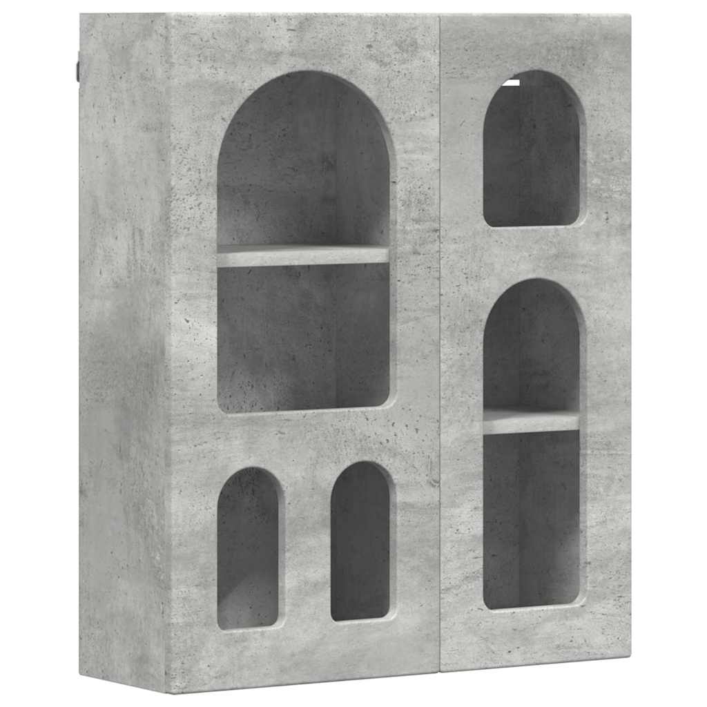 Hängeschrank ELST Betongrau 59 x 20 x 71,5 cm Holzwerkstoff