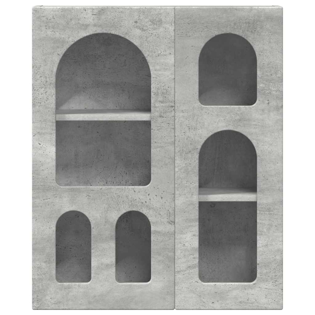 Hängeschrank ELST Betongrau 59 x 20 x 71,5 cm Holzwerkstoff