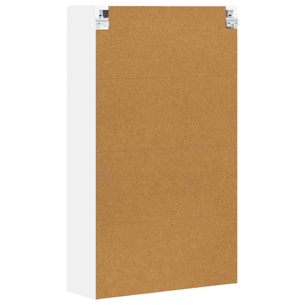 Hängeschrank mit Regal ELST Weiß 59 x 20 x 100 cm Holzwerkstoff