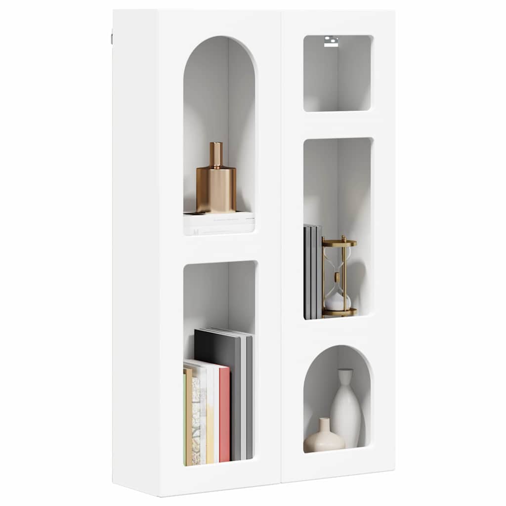Hängeschrank mit Regal ELST Weiß 59 x 20 x 100 cm Holzwerkstoff