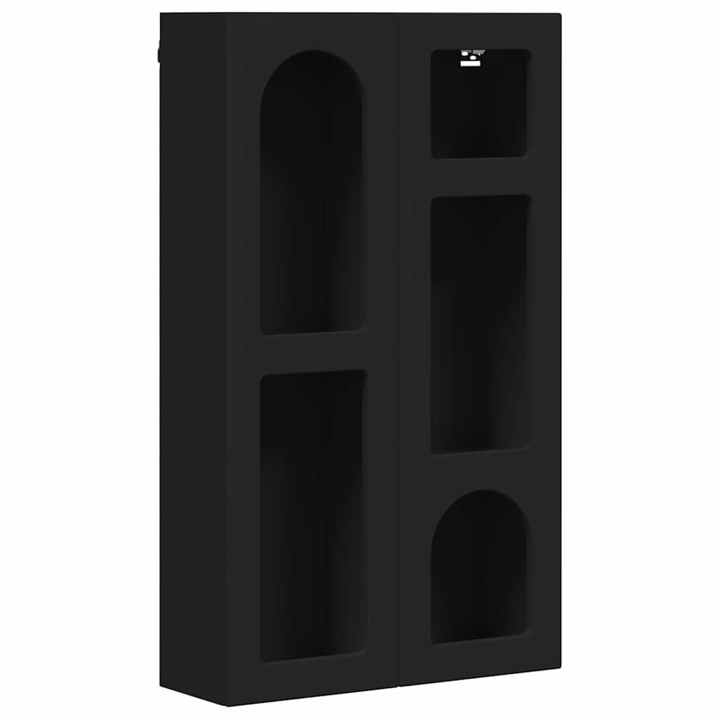 Hängeschrank ELST Schwarz 59 x 20 x 100 cm Holzwerkstoff