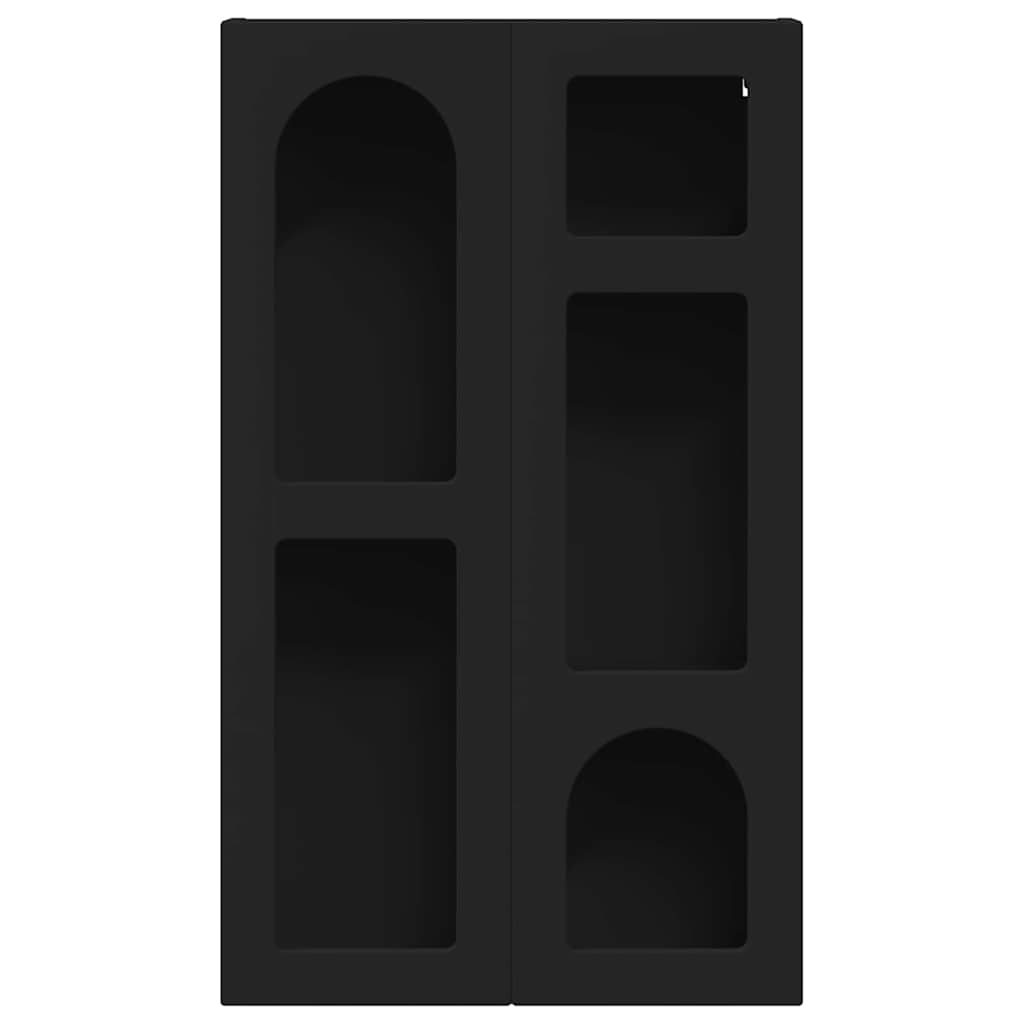 Hängeschrank ELST Schwarz 59 x 20 x 100 cm Holzwerkstoff