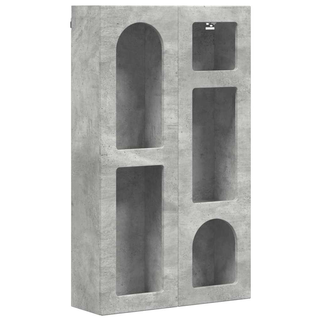 Hängeschrank ELST Betongrau 59 x 20 x 100 cm Holzwerkstoff