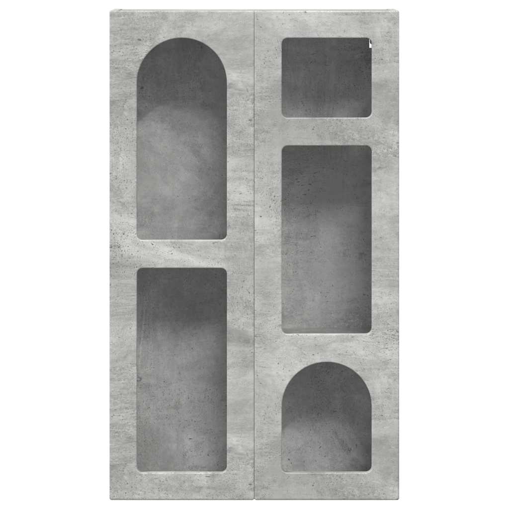 Hängeschrank ELST Betongrau 59 x 20 x 100 cm Holzwerkstoff