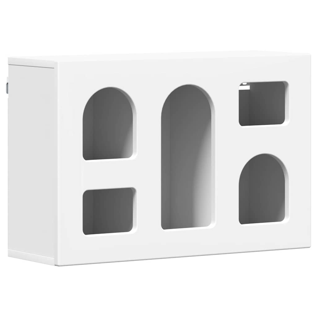 Hängeschrank mit Regal ELST Weiß 60 x 20 x 40 cm Holzwerkstoff