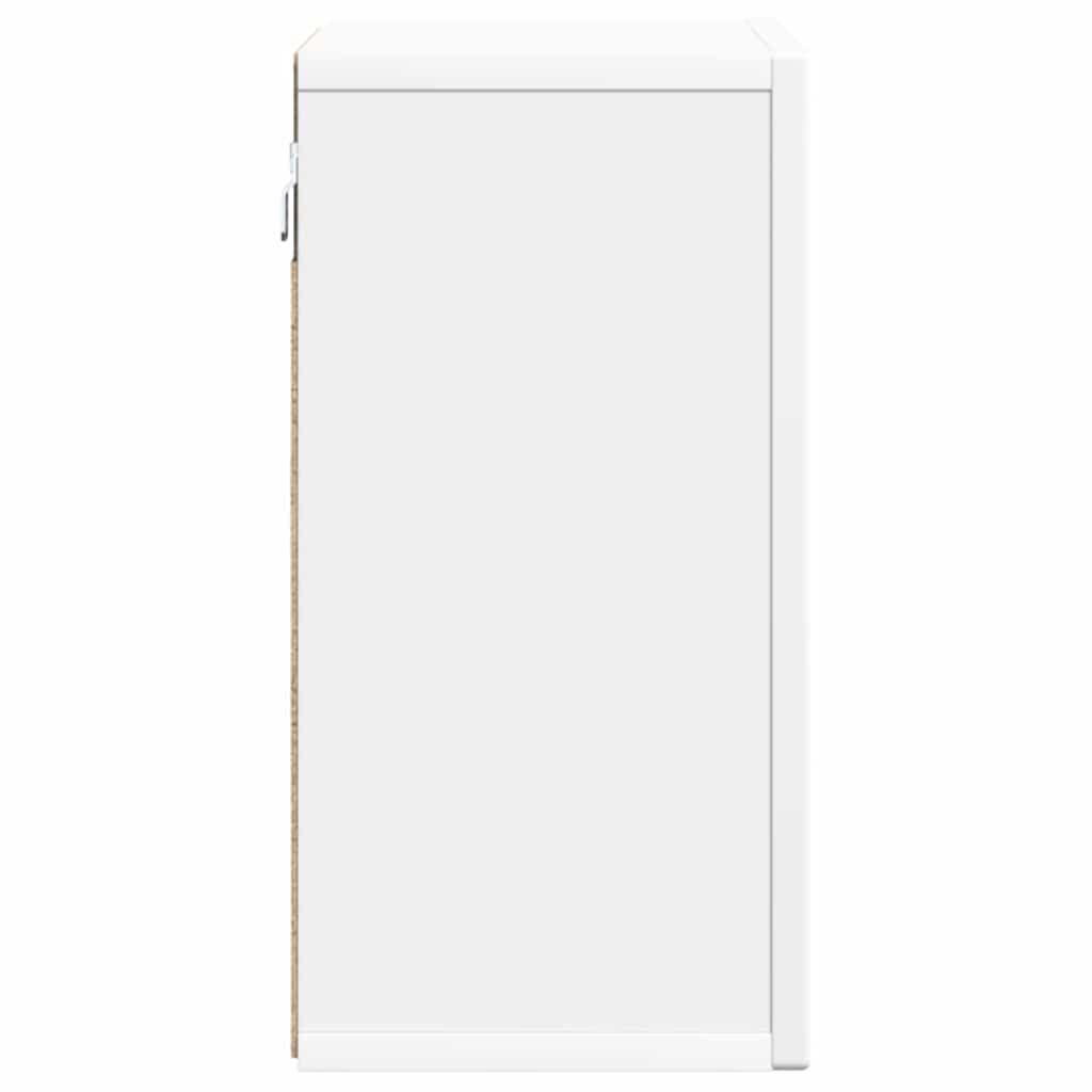 Hängeschrank mit Regal ELST Weiß 60 x 20 x 40 cm Holzwerkstoff