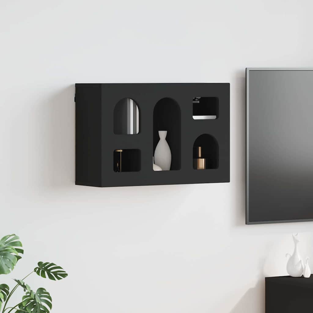 Hängeschrank ELST Schwarz 60 x 20 x 40 cm Holzwerkstoff