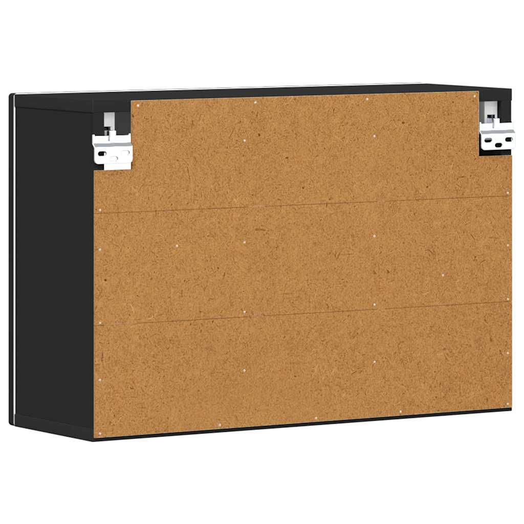 Hängeschrank ELST Schwarz 60 x 20 x 40 cm Holzwerkstoff