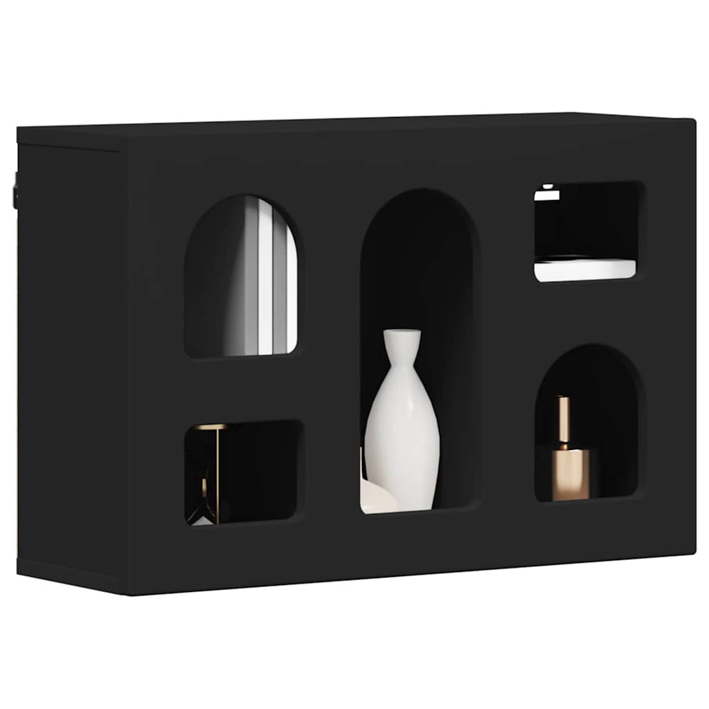 Hängeschrank ELST Schwarz 60 x 20 x 40 cm Holzwerkstoff