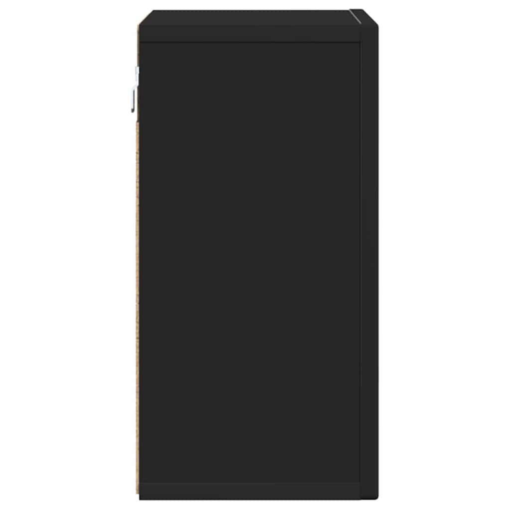 Hängeschrank ELST Schwarz 60 x 20 x 40 cm Holzwerkstoff