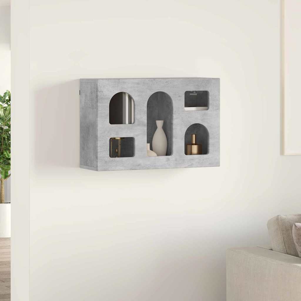 Hängeschrank ELST Betongrau 60 x 20 x 40 cm Holzwerkstoff