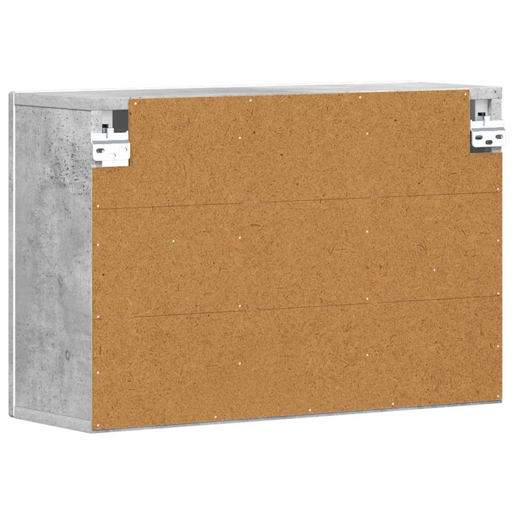 Hängeschrank ELST Betongrau 60 x 20 x 40 cm Holzwerkstoff
