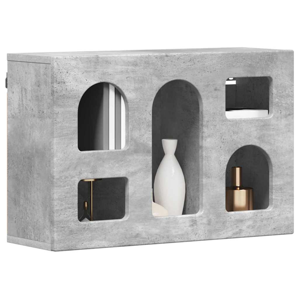 Hängeschrank ELST Betongrau 60 x 20 x 40 cm Holzwerkstoff