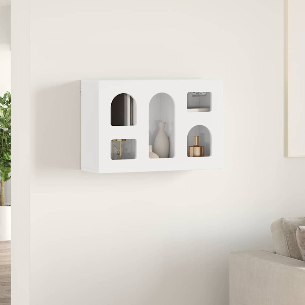 Hängeschrank ELST Hochglanz Weiß 60 x 20 x 40 cm Holzwerkstoff
