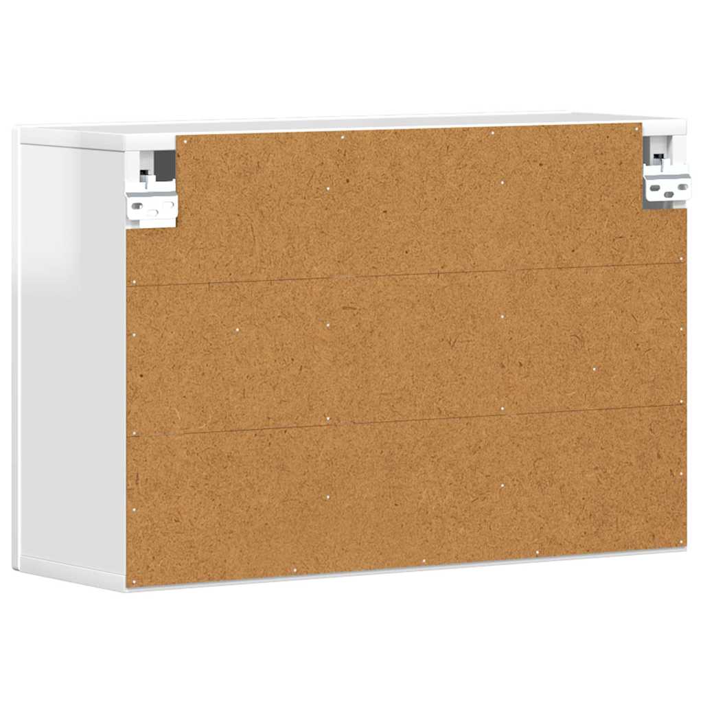 Hängeschrank ELST Hochglanz Weiß 60 x 20 x 40 cm Holzwerkstoff