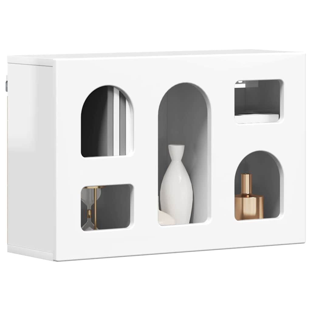 Hängeschrank ELST Hochglanz Weiß 60 x 20 x 40 cm Holzwerkstoff