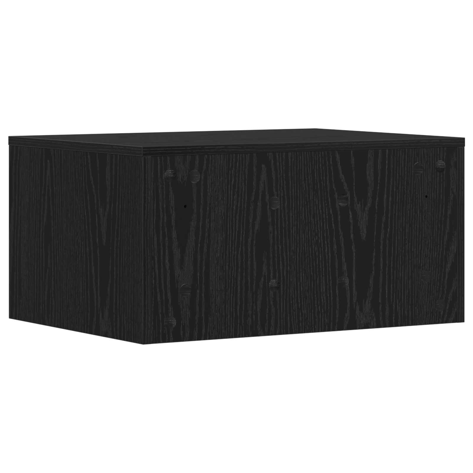 Wandtisch Schwarz Eichen-Optik Holzwerkstoff 60 x 45 x 30 cm