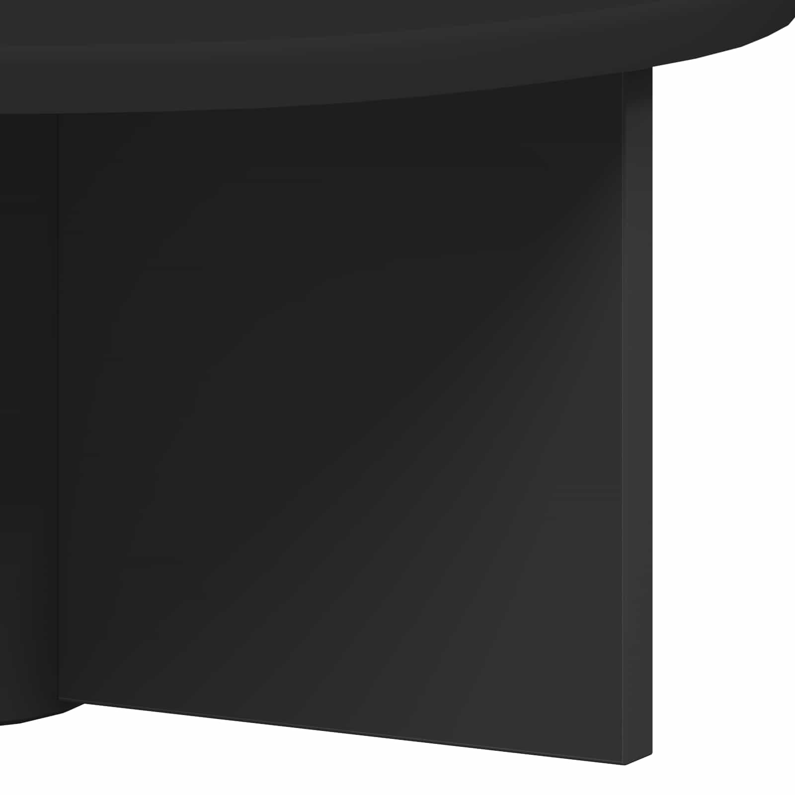 Wandregal 2 stk. Schwarz 38 x 19 x 19 cm Holzwerkstoff