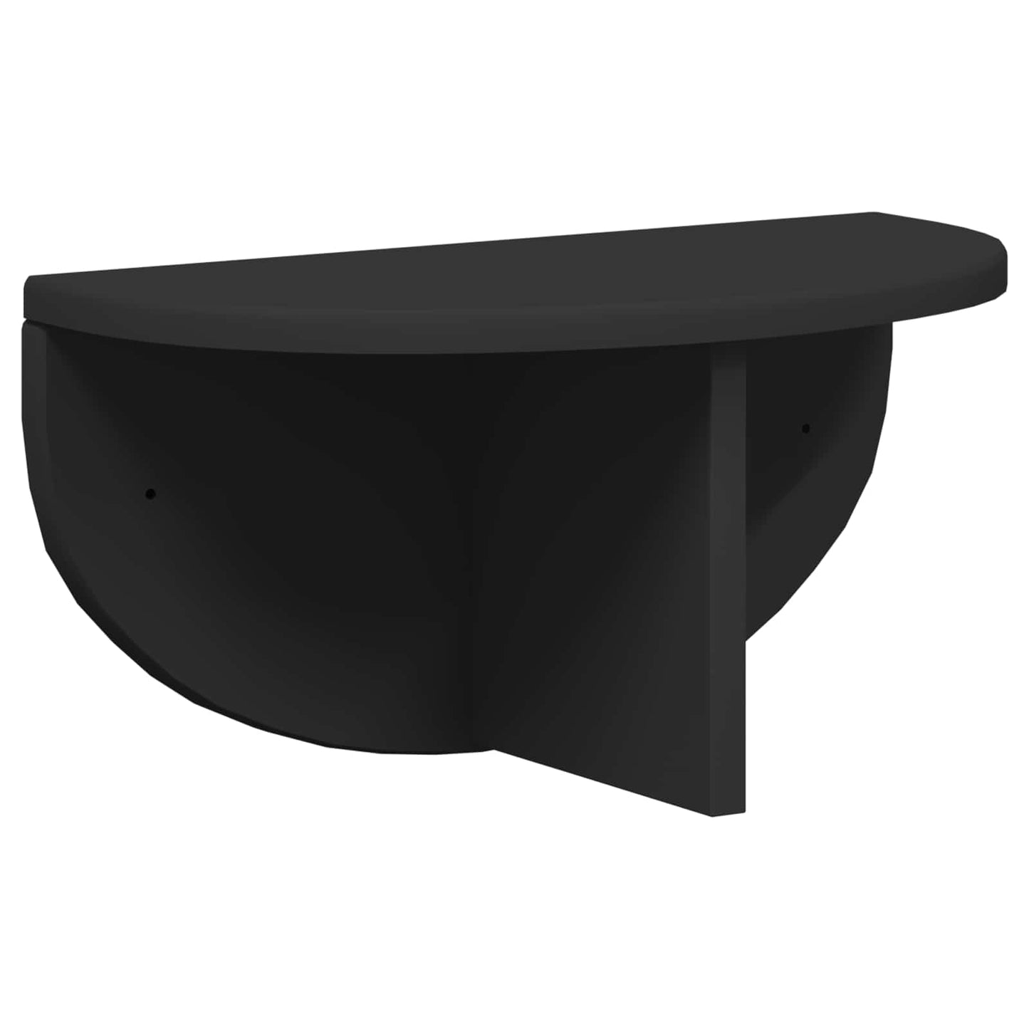Wandregal 2 stk. Schwarz 38 x 19 x 19 cm Holzwerkstoff