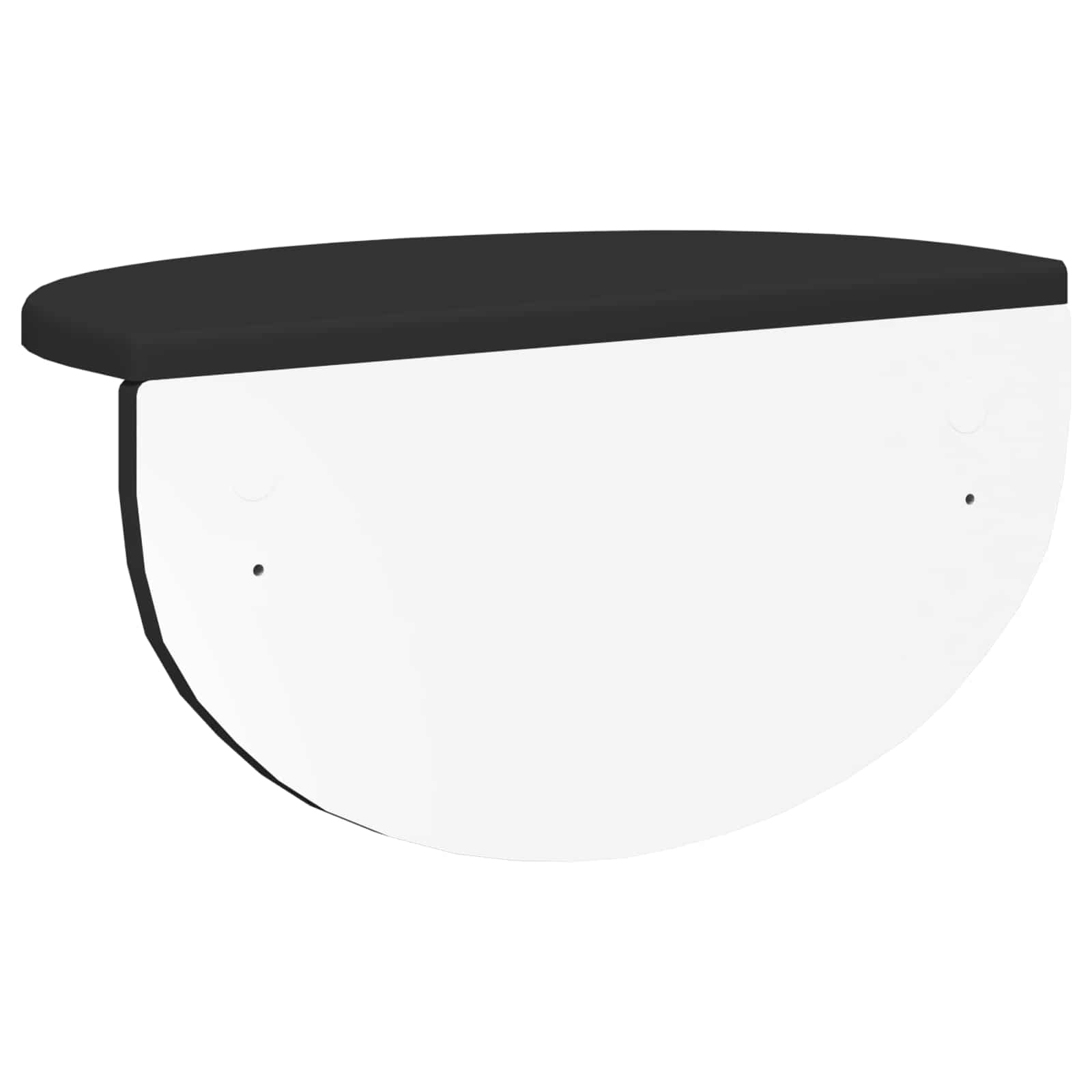 Wandregal 2 stk. Schwarz 38 x 19 x 19 cm Holzwerkstoff