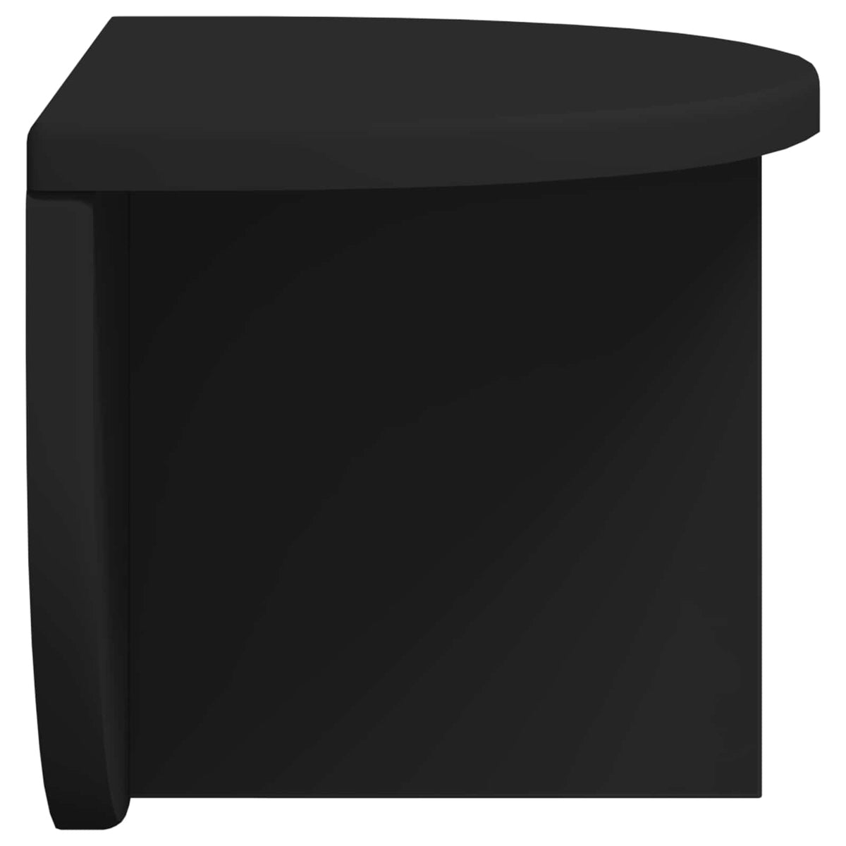 Wandregal 2 stk. Schwarz 38 x 19 x 19 cm Holzwerkstoff