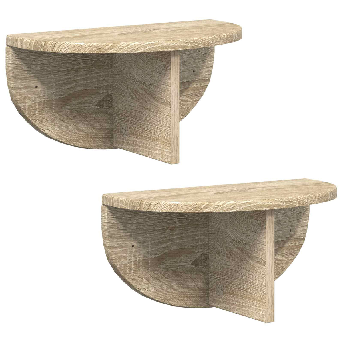 Wandregal 2 stk. Sonoma-Eiche 38 x 19 x 19 cm Holzwerkstoff