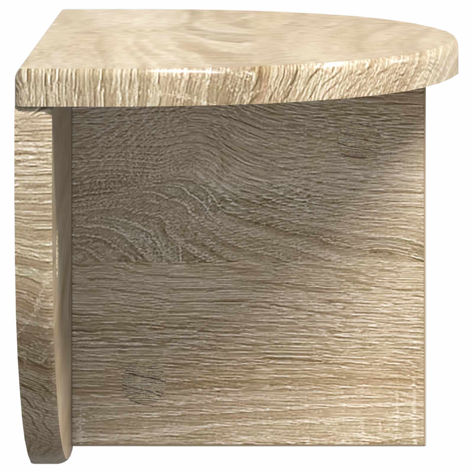 Wandregal 2 stk. Sonoma-Eiche 38 x 19 x 19 cm Holzwerkstoff