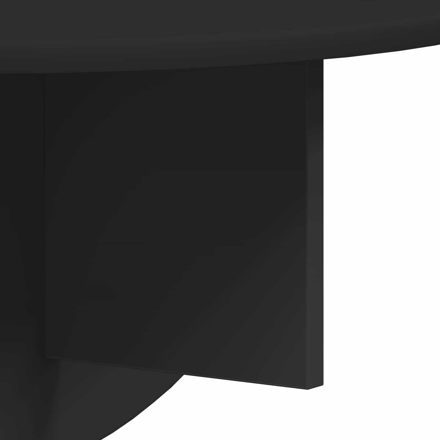 Wandregal 2 stk. Schwarz 48 x 24 x 24 cm Holzwerkstoff