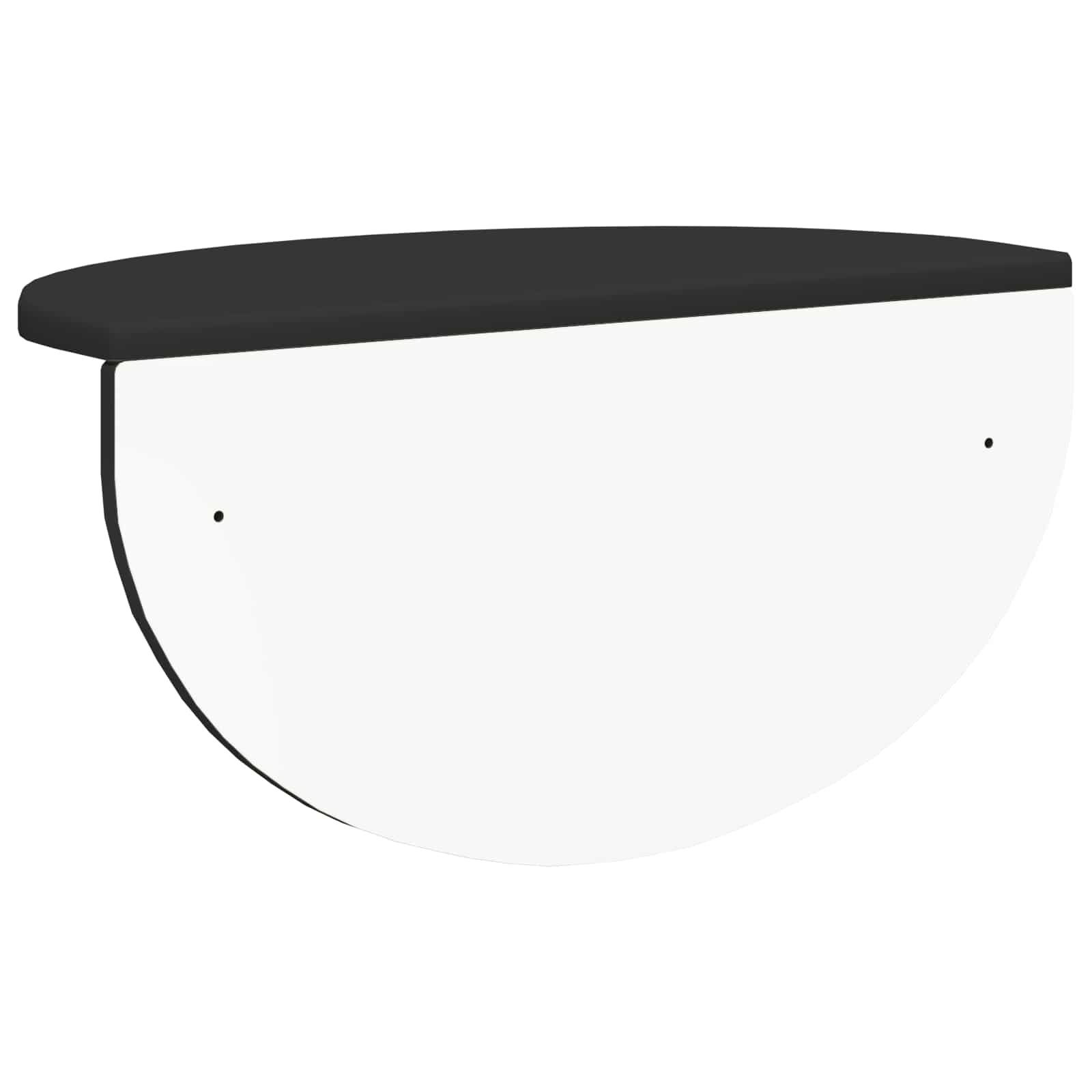 Wandregal 2 stk. Schwarz 48 x 24 x 24 cm Holzwerkstoff