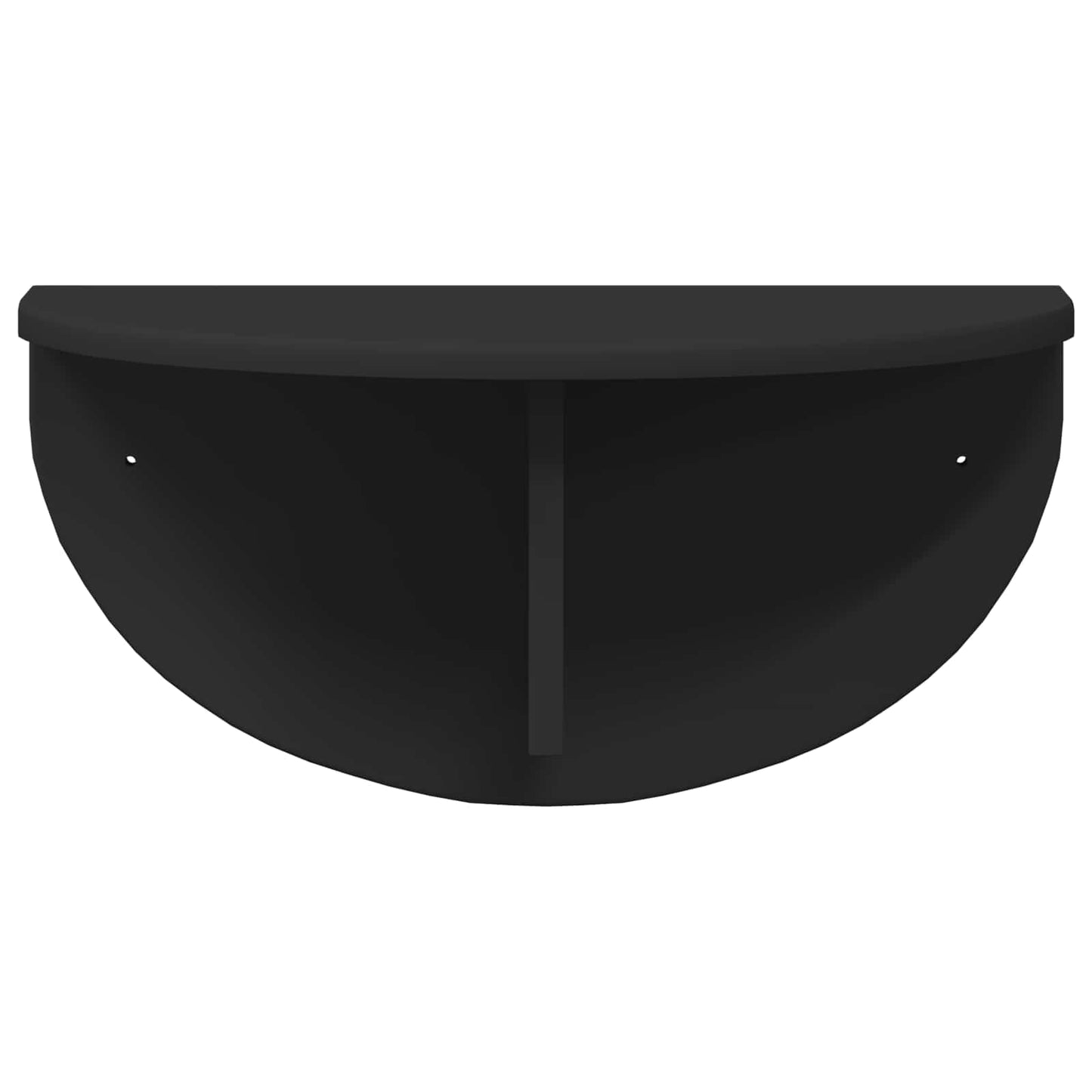 Wandregal 2 stk. Schwarz 48 x 24 x 24 cm Holzwerkstoff